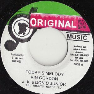 Vin Gordon & Mighty Cloud Band - Today's Melody / Today's Version Vinyl