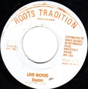Toyan - Live Good Vinyl