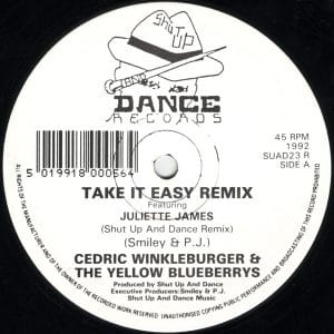 Cedric Winkleburger & The Yellow Blueberries & Juliette Jaimes - Take It Easy (Remix) Vinyl