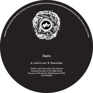 Sepia - Laid To Rest / Remember Vinyl