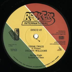 Delroy Williams - Think Twice / Babylon Boy Vinyl