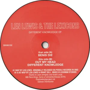 Len Lewis & The Lexicons - Different Knowledge EP Vinyl