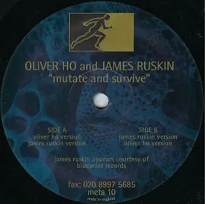 Oliver Ho & James Ruskin - Mutate And Survive Vinyl
