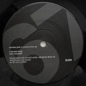 Carsten Jost - A Certain Kind EP Vinyl